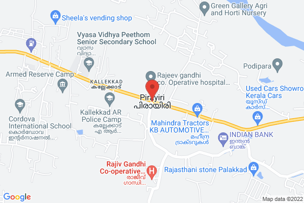 4bhk house location  Pirayiri, Kerala, India