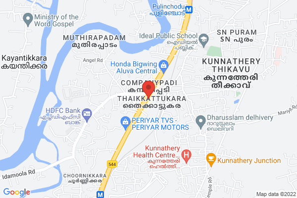 ആലുവ തായിക്കാട്ടുകര ഭാഗത്ത്10 സെൻറ് സഥലം വിൽപനക്ക് location  Thaikkattukara Choornikkara Aluva