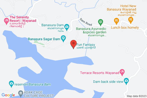 Banasura near resorts Libre deluxe room location  Banasura Sagar Dam Padinjarathara Wayanad