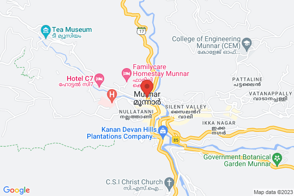 R8M BB HONEYMOON SUITE location  Munnar Idukki KL