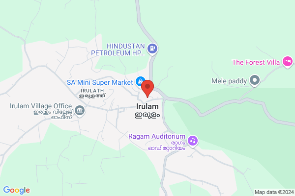R20W JB PAVILION ROOM location  Irulam Wayanad KL