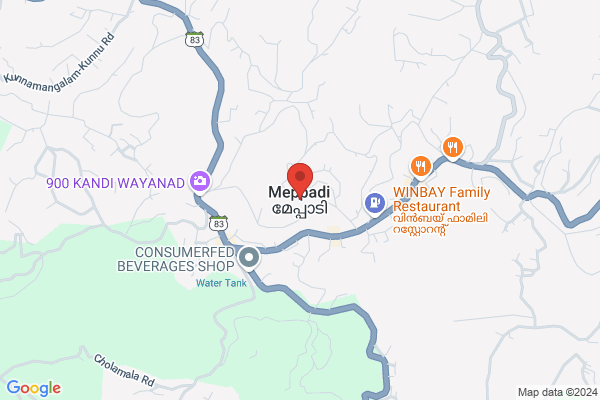 R36W WRR PRIVATE POOL VILLA location  Meppadi Wayanad KL