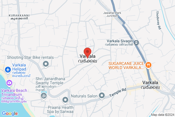 R12VRK ECBR SEA VIEW SUITE location  Varkala Thiruvananthapuram KL