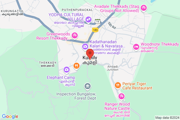 R170M TCR SUPER DELUXE location  Thekkady Kumily Idukki