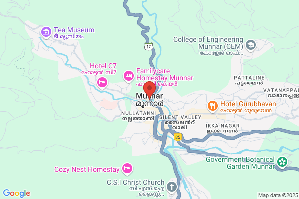 QB STAY - R143M CR LUXURY ROOM location  Munnar Idukki KL