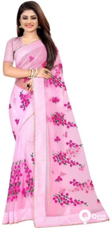 stylevilla Embroidered Fashion Net Saree