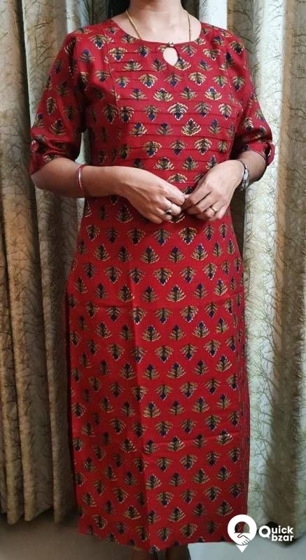 wrinkle cotton kurti