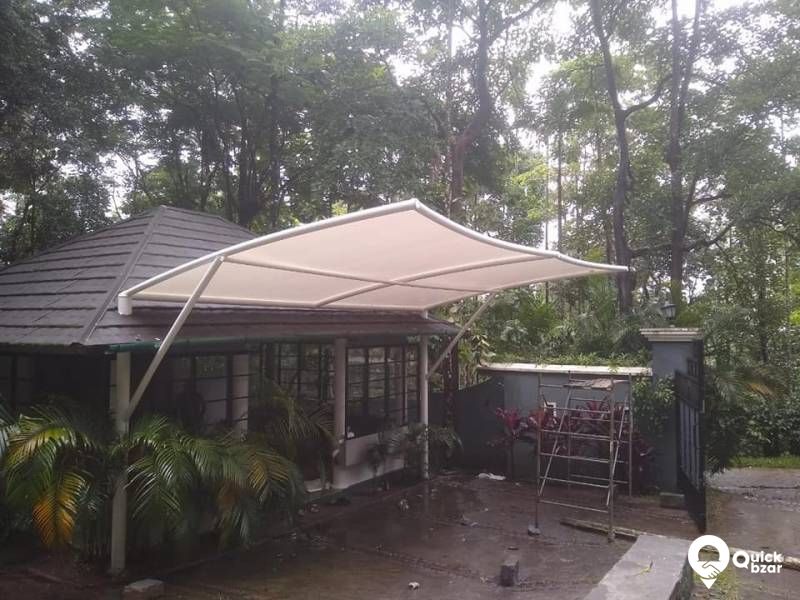 Tensile car porch