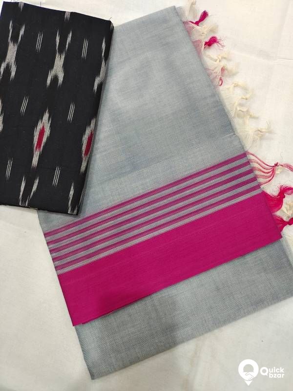 Mangalagiri Cotton Beautiful Plain Sarees