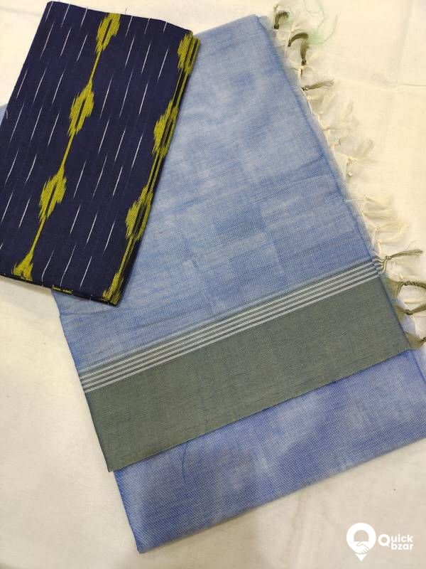 Mangalagiri Cotton Beautiful Plain Sarees