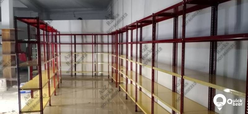 SUPER MARKET RACKS,SLOTTED ANGLE RACKS,DISPLAY RACKS